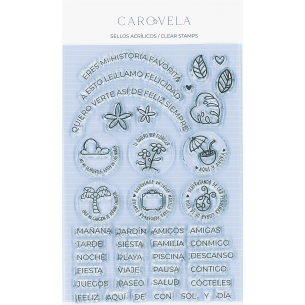 Sellos acrílicos "Felicidad"