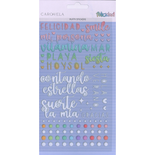 Puffy stickers "Felicidad"