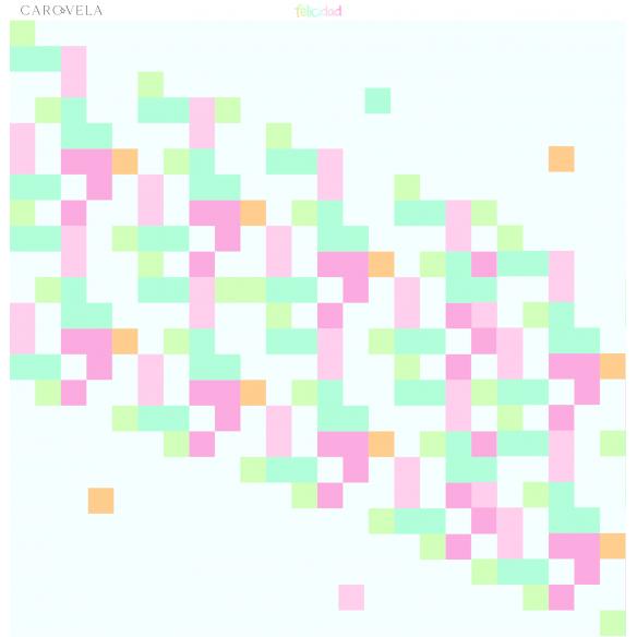 Bloc de papeles 12x12 "Felicidad"