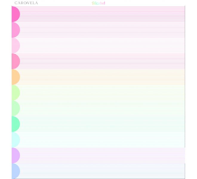 Bloc de papeles 12x12 "Felicidad"