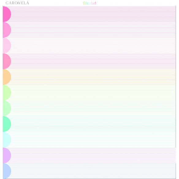 Bloc de papeles 12x12 "Felicidad"