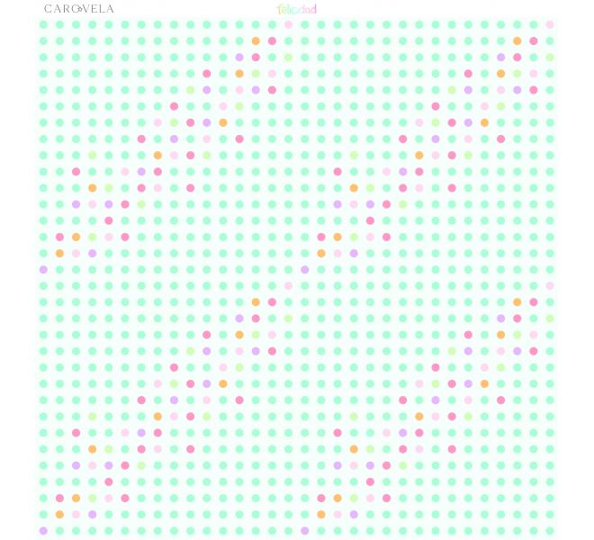 Bloc de papeles 12x12 "Felicidad"