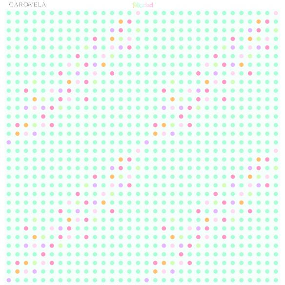 Bloc de papeles 12x12 "Felicidad"