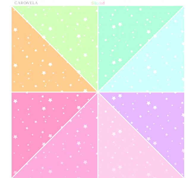 Bloc de papeles 12x12 "Felicidad"