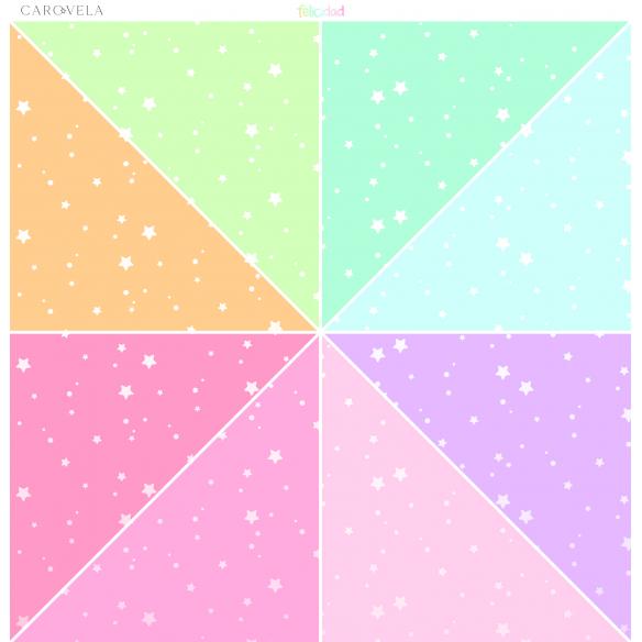 Bloc de papeles 12x12 "Felicidad"