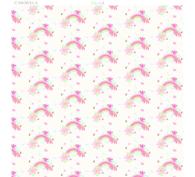 Bloc de papeles 12x12 "Felicidad"