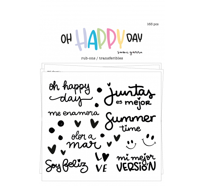 Rub-ons OH HAPPYDAY