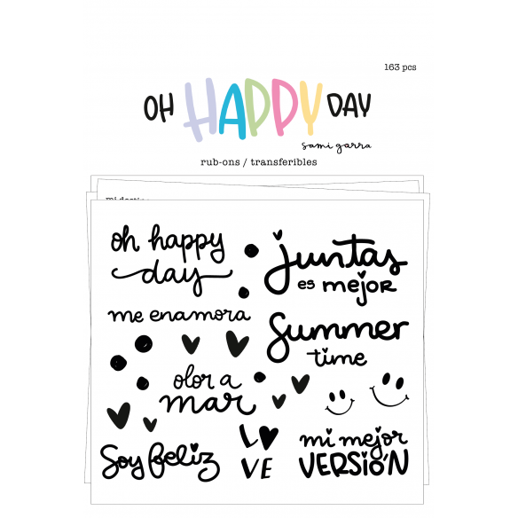 Rub-ons OH HAPPYDAY