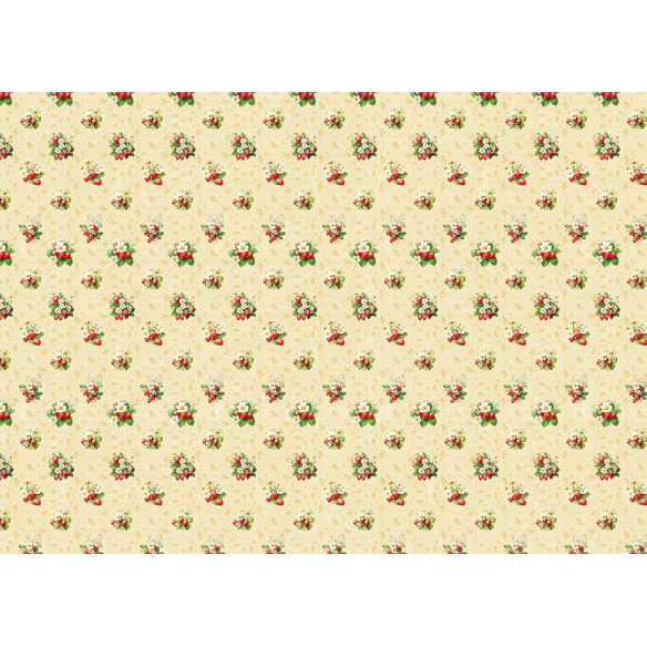 Paper Press 45x64 cm  impreso: Stramberries - MY LITTLE HOUSE