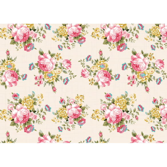 Paper Press 45x64 cm  impreso: Large bouquet - MY LITTLE HOUSE