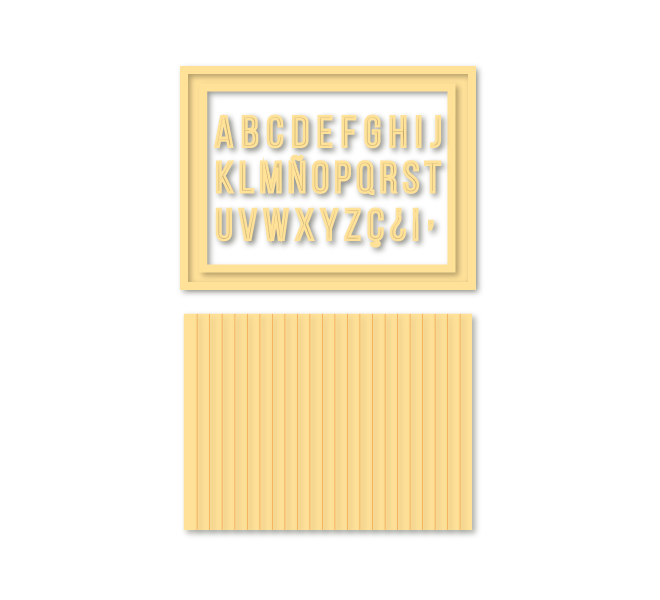 Troquel Letterboard.