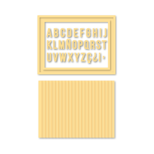 Troquel Letterboard.