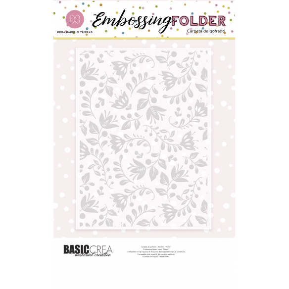 Carpeta de embossing flores NORTH