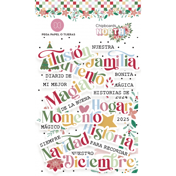 Chipboards palabra y motivos NORTH