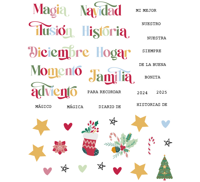 Chipboards palabra y motivos NORTH