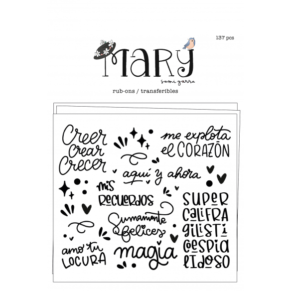 Rub-ons MARY