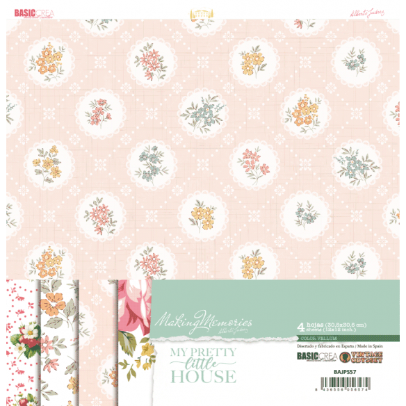 Vellum color 4 sheets MY PRETTY LITTLE HOUSE