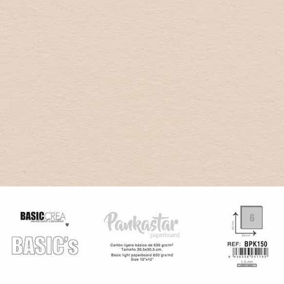 Pankastar cardboard 1.5mm 30.5x30.5cm 6 sheets