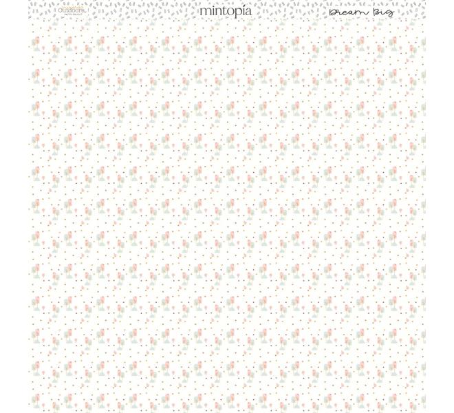 Stack 24 single-sided papers 12"x12" Outdoors by Pili Sallent