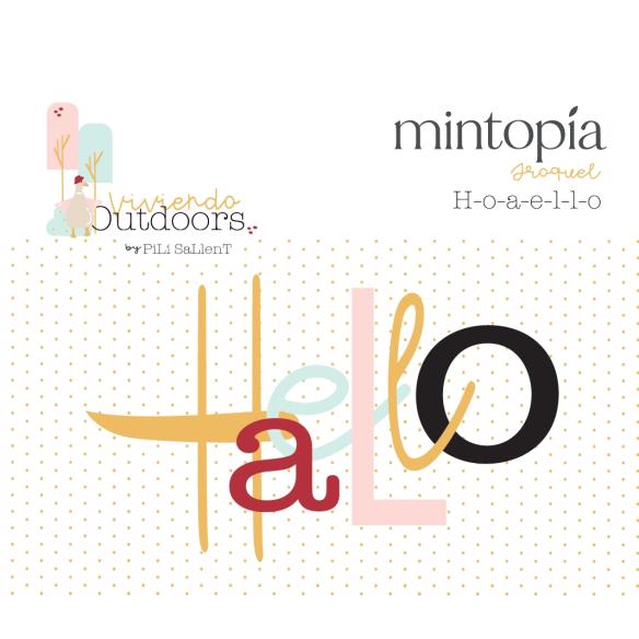 "Hola-Hello-Hallo" Outdoors Die by Pili Sallent