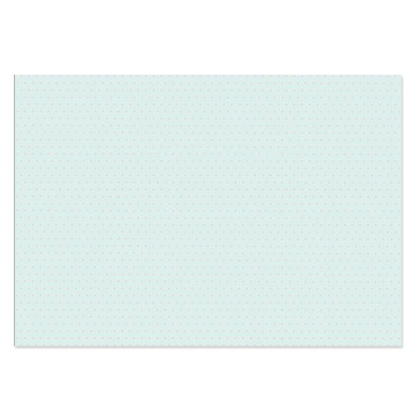 Tela de encuadernar 35x50 cm Outdoors Modelo 3 mint topos rosas