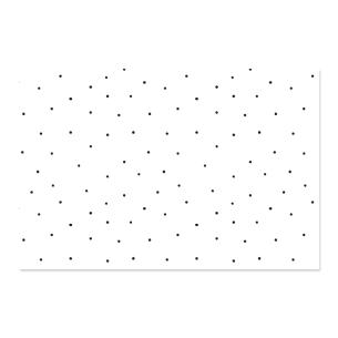 Tela para encuadernar estampada 35x50 cm Topos negros