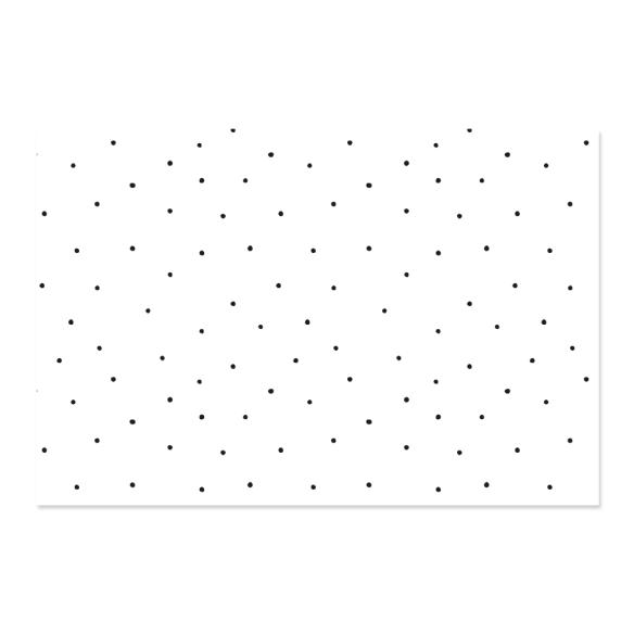 Printed binding fabric 35x50 cm Black polka dots