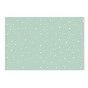 Tela para encuadernar estampada 35x50 cm Topos blancos sobre mint