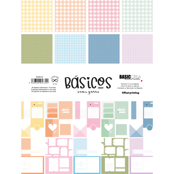 Bloc 15x20 papeles + tarjetas