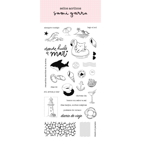 Stamp summer postcards