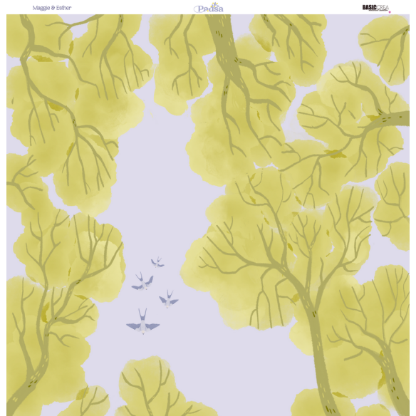 12X12" paper pad with 13 sheets - PAUSE