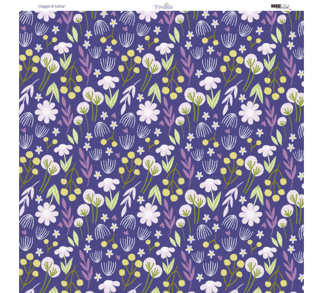 12X12" paper pad with 13 sheets - PAUSE