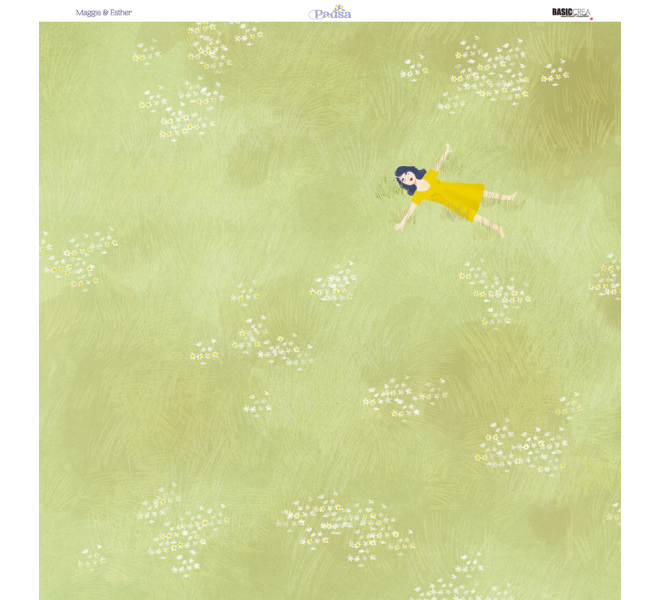 12X12" paper pad with 13 sheets - PAUSE