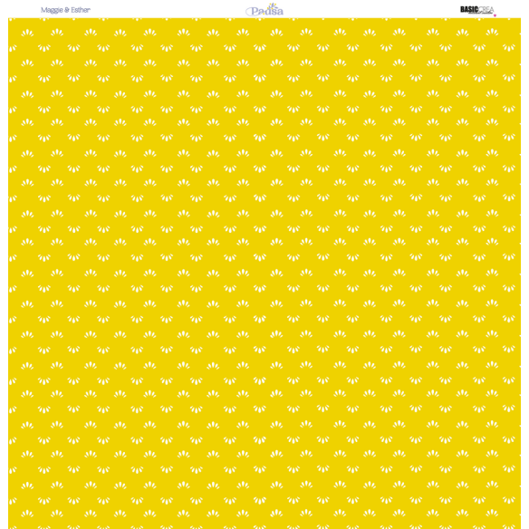 12X12" paper pad with 13 sheets - PAUSE