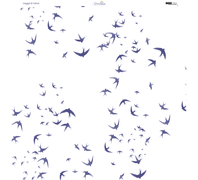 12X12" paper pad with 13 sheets - PAUSE