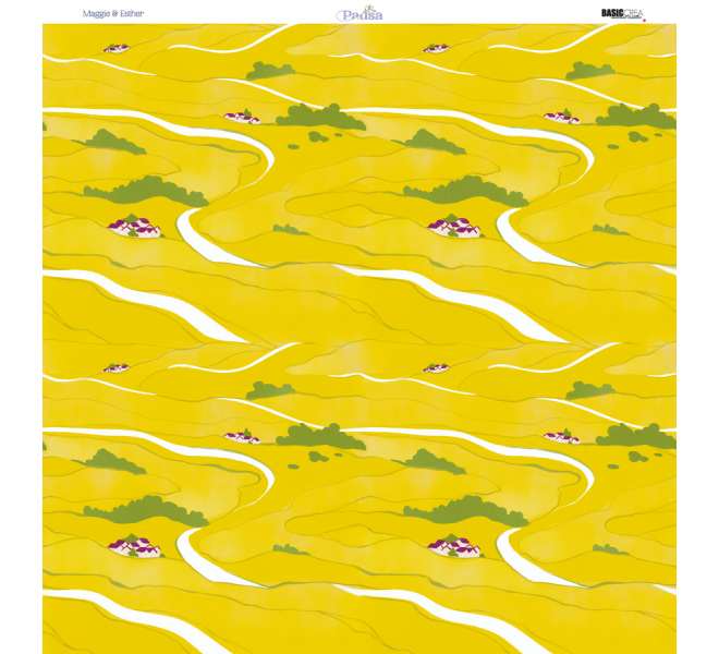 12X12" paper pad with 13 sheets - PAUSE