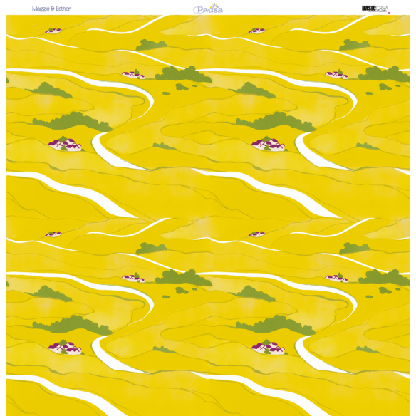 12X12" paper pad with 13 sheets - PAUSE