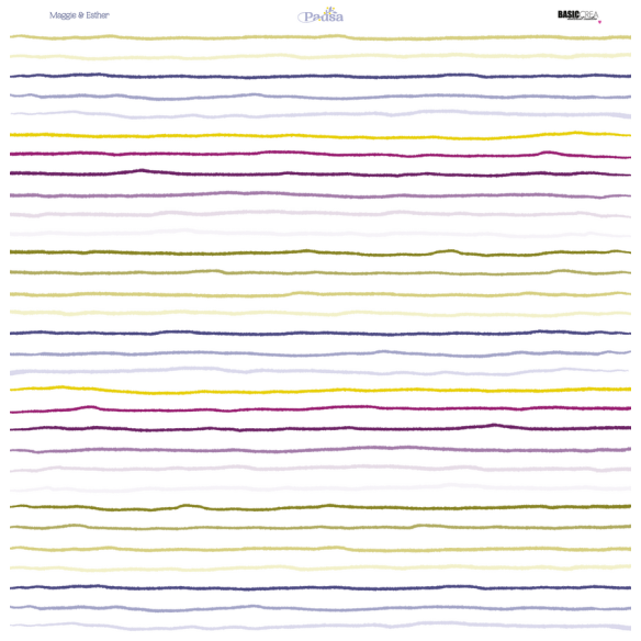 12X12" paper pad with 13 sheets - PAUSE
