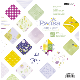12X12" paper pad with 13 sheets - PAUSE