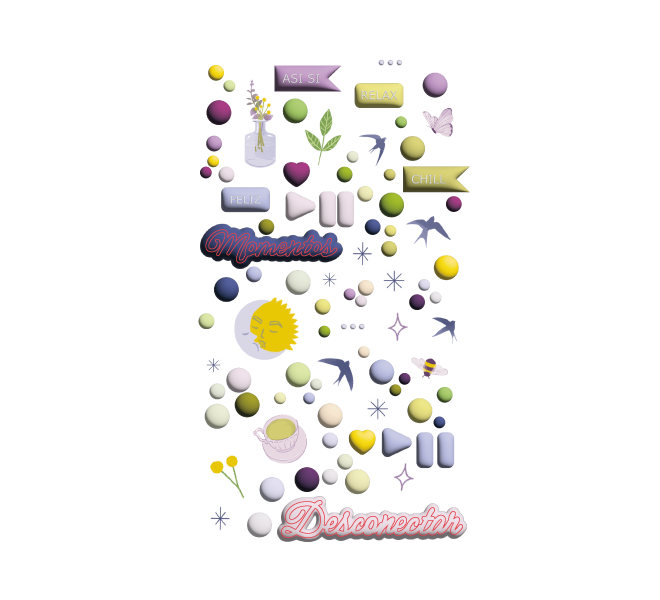 Puffys stickers- PAUSA