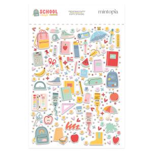 Puffy Illustration Stickers School Days Mintopia