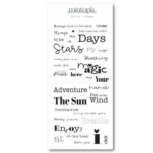 Stamp Spanish Phrases Living Outdoors