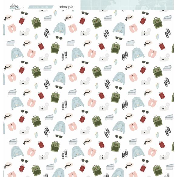 Stack 12"x12" Flying - Travel Stories Mintopia