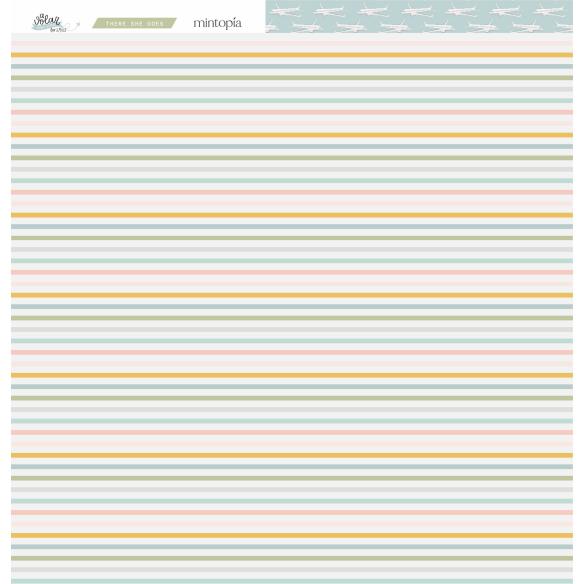 Stack 12"x12" Flying - Travel Stories Mintopia