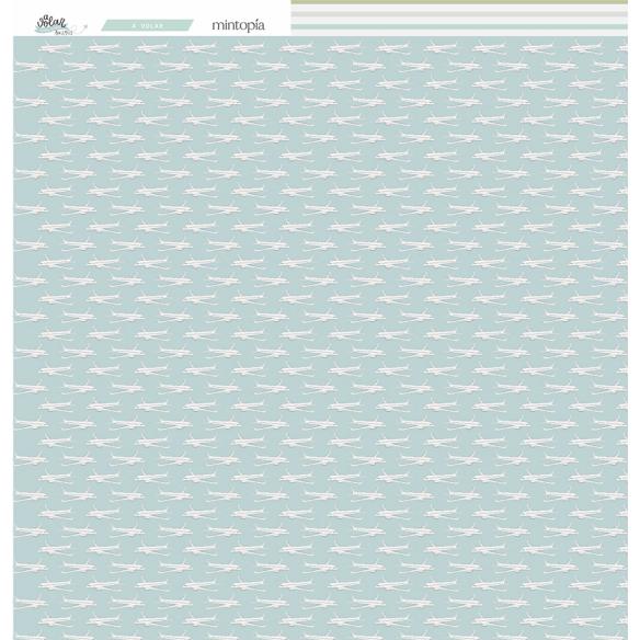 Stack 12"x12" Flying - Travel Stories Mintopia