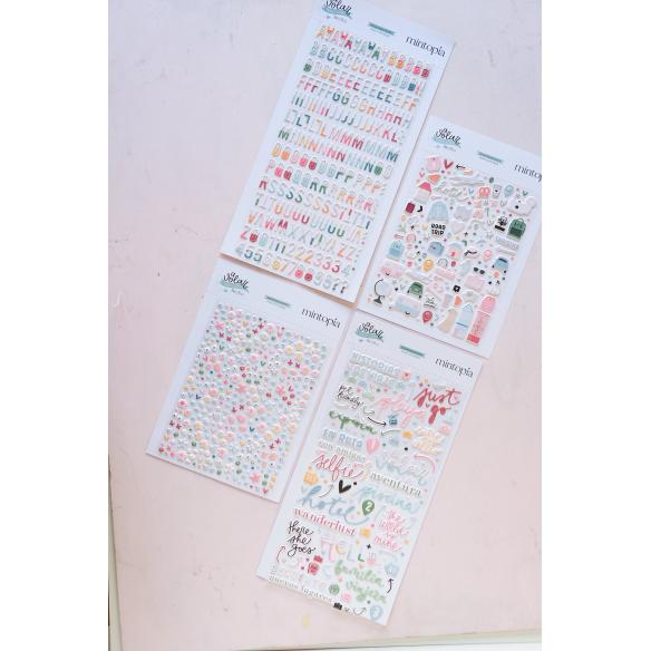 Puffy Stickers Illustrations To Fly - Travel Stories Mintopia