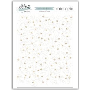 6"x8" Embossing Folders Airplanes To Fly - Travel Stories Mintopia