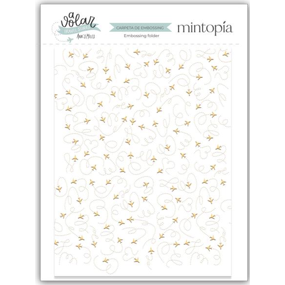 Carpetas de embossing 6"x8" Aviones A volar - Travel Stories Mintopía