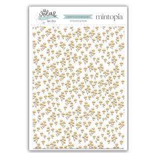 Carpetas de embossing 6"x8" Flores A volar - Travel Stories Mintopía