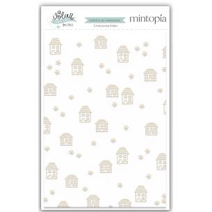 Carpetas de embossing 6"x8" Casitas A volar - Travel Stories Mintopía